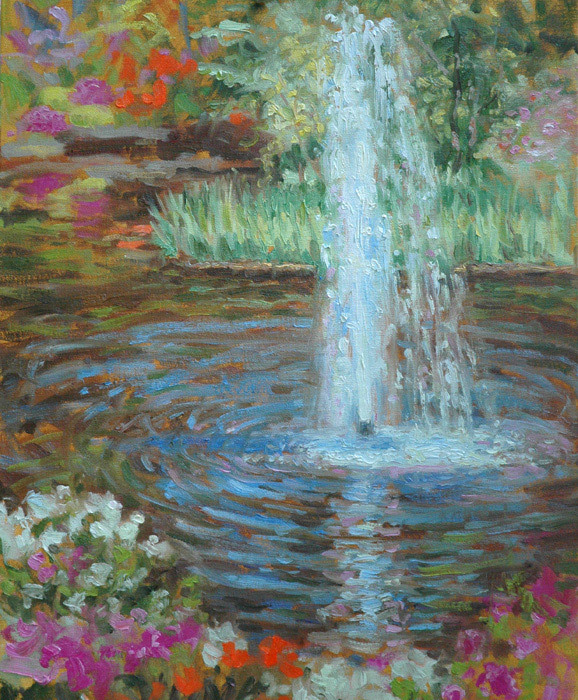 Peggie Moje - Fountain #2, Crystal Springs Rhododendren Garden