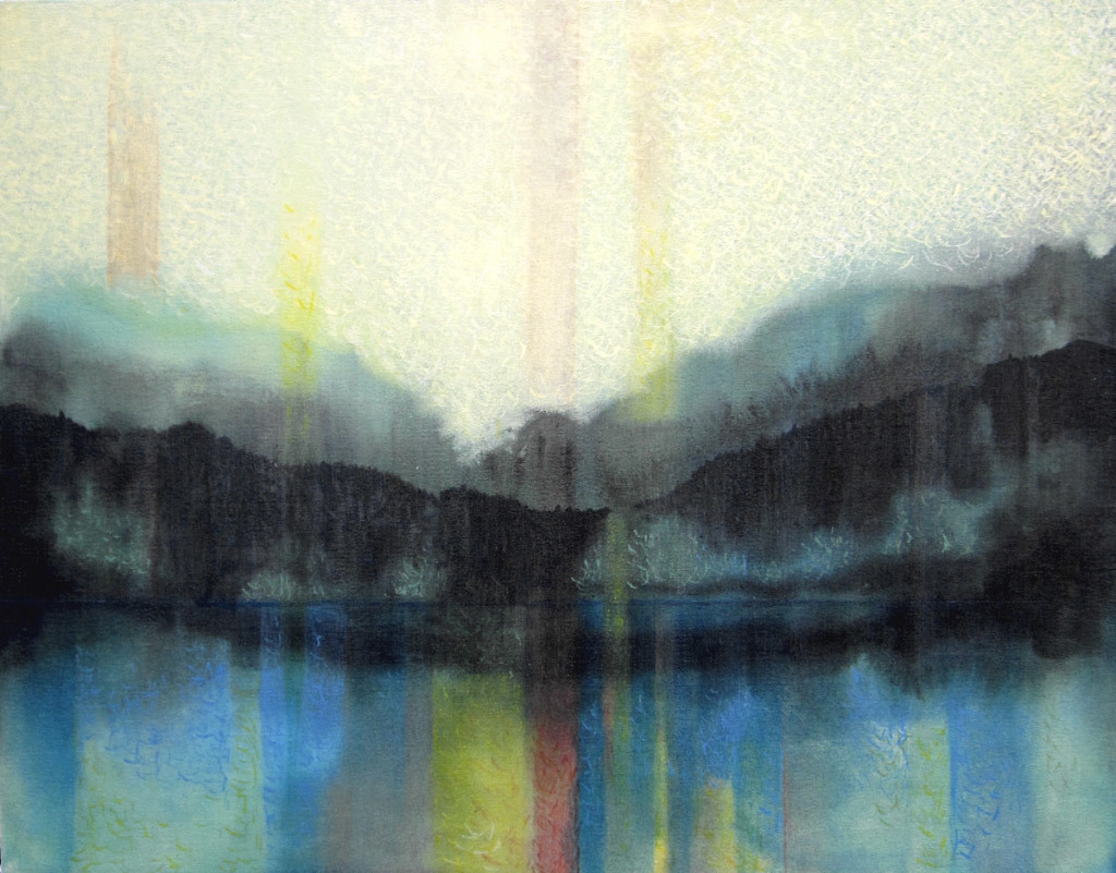 Susan Comerford, Rainbow Bay, acrylic on canvas