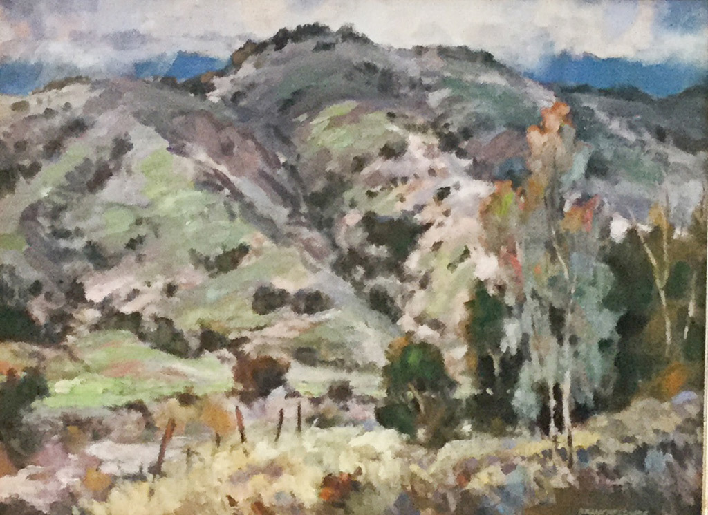 Yvonne Branchflower, Winter in San Timoteo Canyon, oil