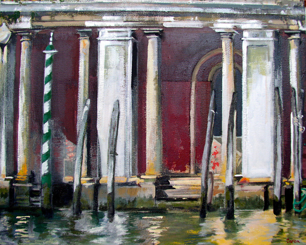 Sidonie Caron, The Grand Canal, Venice, acrylic on canvas