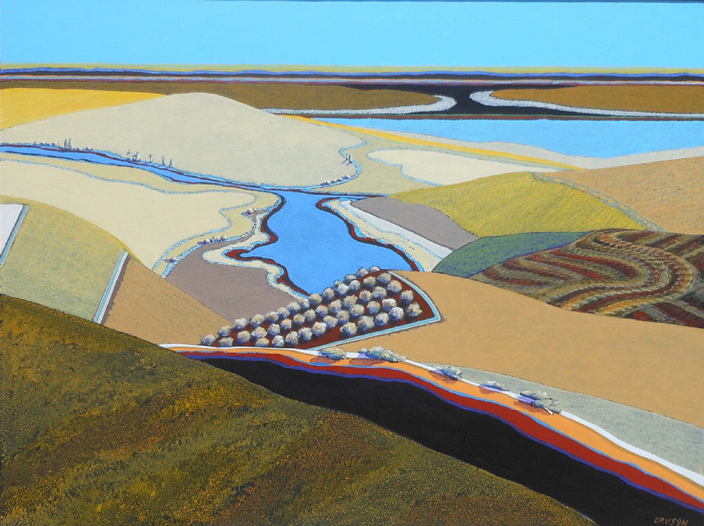 Jon Jay Cruson, Blue Waters, acrylic on canvas