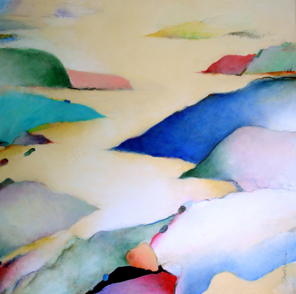 Gregg Frederickson, Columbia River Gorge #1, acrylic and pastel