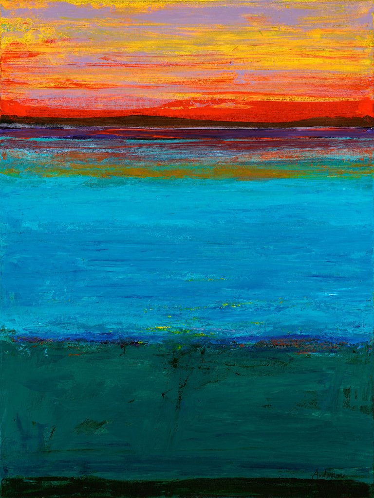 Gary Anderson, Island Dawn, acrylic on canvas