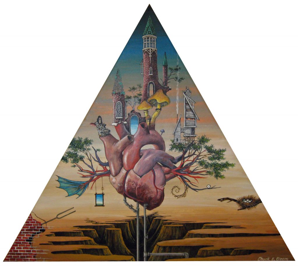 Chuck Bloom, Bizarre Love Triangle, acrylic