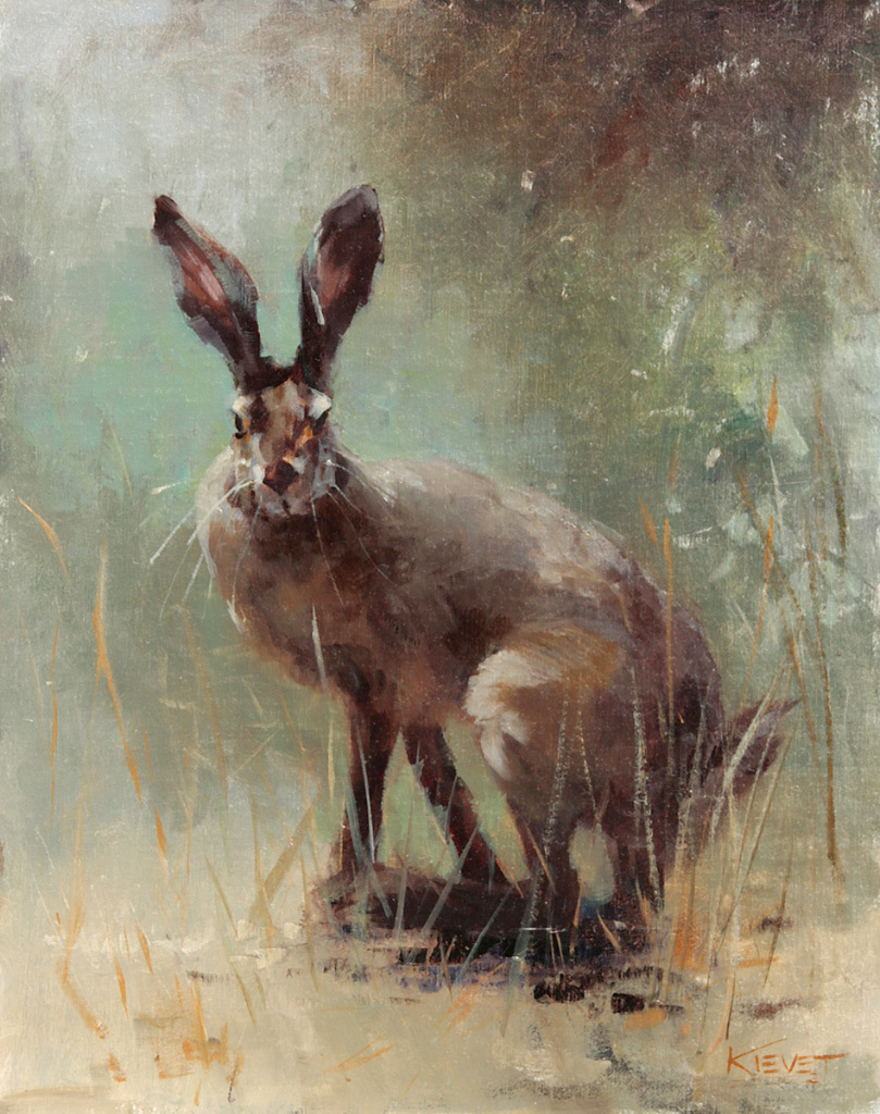 Fran Kievet, Wild Hare, oil
