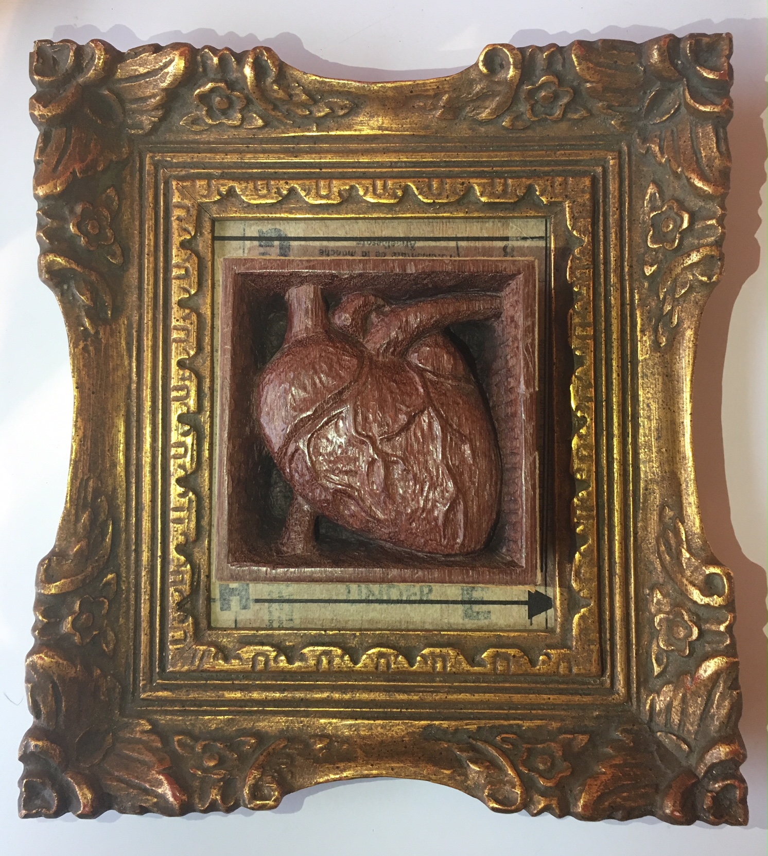 Thomas Rude, Heart in a Box, wood