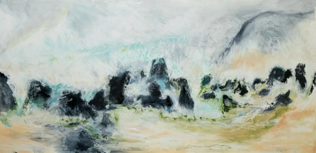 Daniel McWilliams, Sea Break, oil on canvas