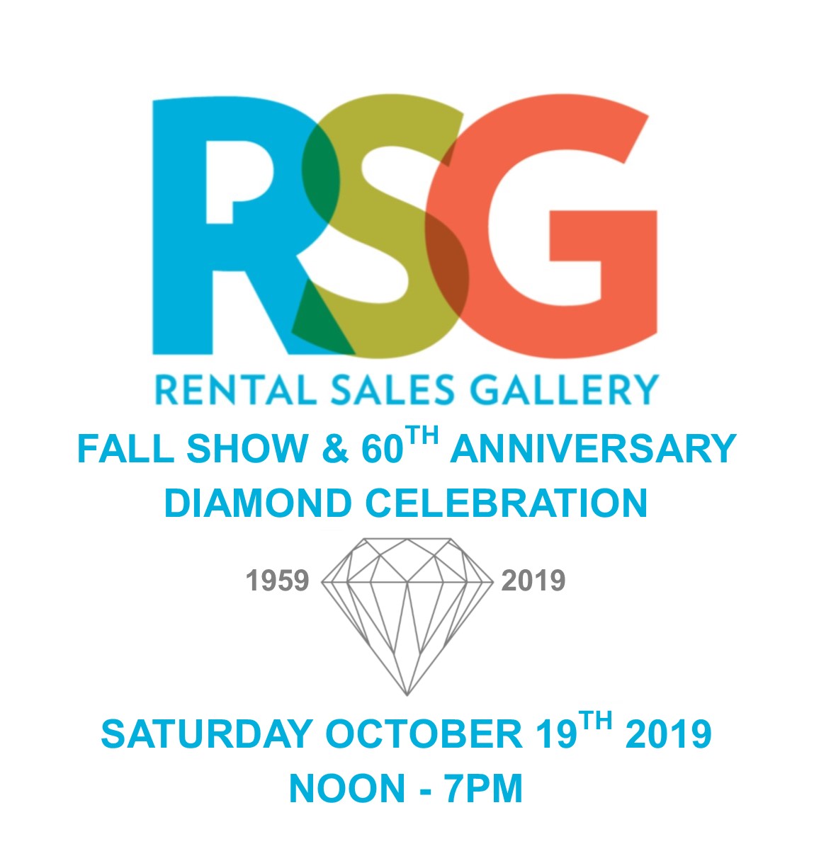 RSG Fall Show and 60th Anniversary Diamond Celebration Rental Sales